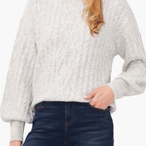 CeCe Silver Heather Sweater, small